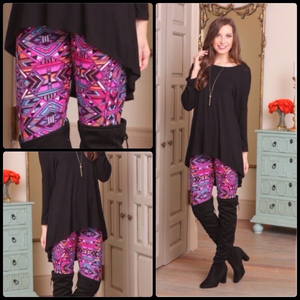 Mosaic Pattern Infinity Raine Leggings